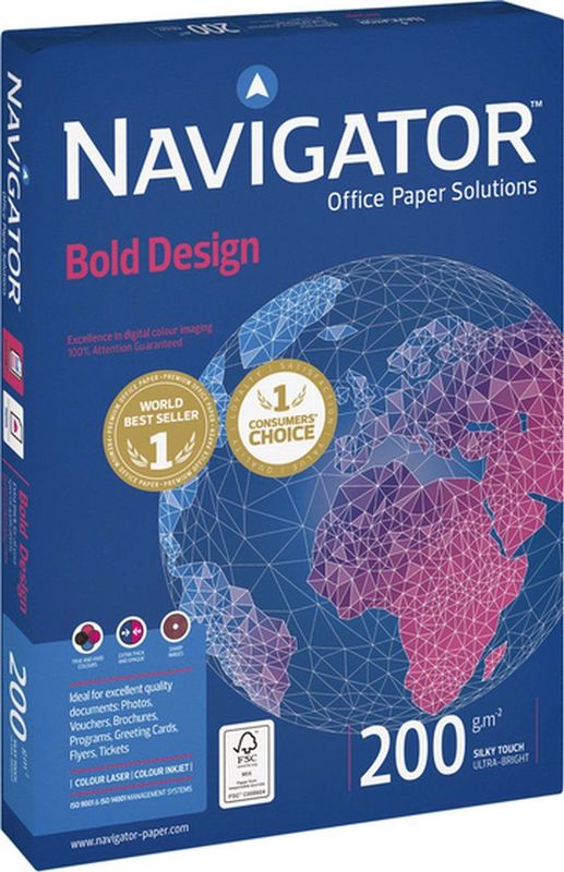 Navigator - Bold Design - A4 - 200gr - Wit - 150 Vel