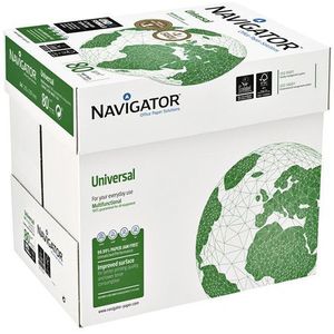 Kopieerpapier navigator universal a4 80gr wit | Pak a 500 vel | 5 stuks
