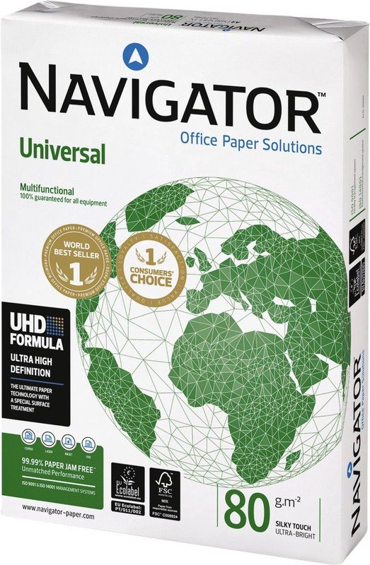 Navigator - Univers A4 - Papier - Wit - 80g - 5 Eenheden