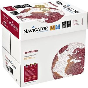 Kopieerpapier navigator presentation a4 100gr wit | Pak a 500 vel | 5 stuks