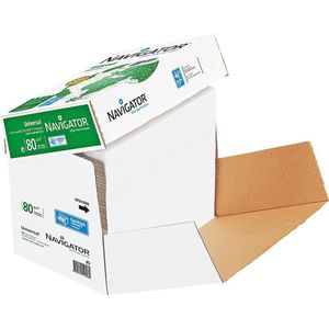 Kopieerpapier Navigator Universal Nonstop 5x500vel A4 80gr Wit