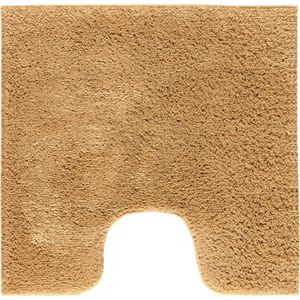 Casilin Havana - Antislip WC mat - Toiletmat met uitsparing - 59x59cm - Caramel