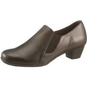 Casual Looks - Pumps - Bronskleur - Gladleer - Zeer Breed