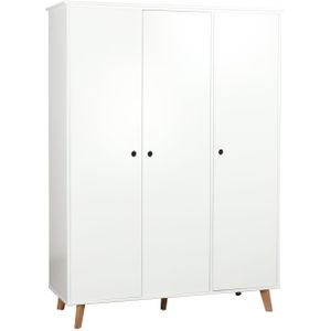 BLN Kids Sacha Kledingkast White / Pine 3-Deurs