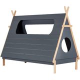 BLN Kids Tipi Bed Grijs 90 x 200 cm