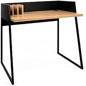 TEMAHOME Volga bureau, 90x60x88 cm, eiken/zwart