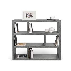 TemaHome Dublin boekenkast, Tamburin, melamine, beton, 120 x 29 x 105 cm (l x b x h)