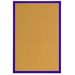 Bi-Office Kurk prikbord, kurkbord met violet MDF-frame, 40 x 30 cm