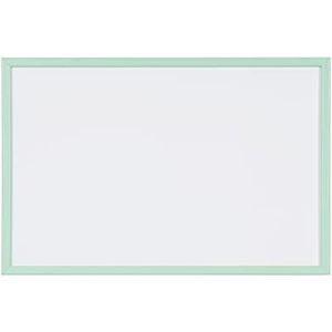 Bi-Office Magnetisch whiteboard, droog afwisbaar, frame van hout in pastelgroen, MDF, 60 x 40 cm