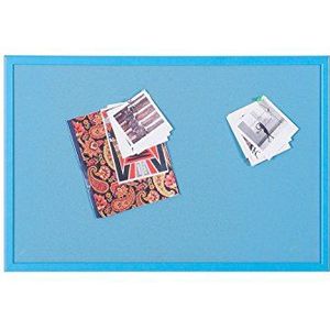 Bi-Office School prikbord kurk 60 x 40 cm blauw