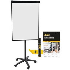 Bi-Office Flipchart 70x100cm mobil schwarz