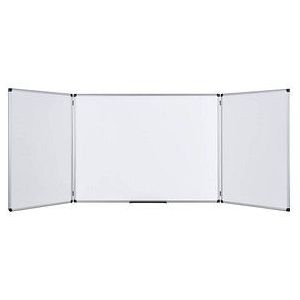 Bi-Office Whiteboard Trio Maya emailliert magnethaftend 90x60cm