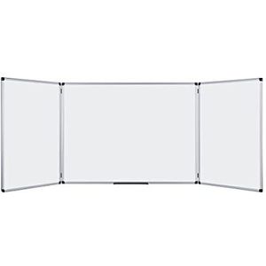 Bi-Office Maya Trio Whiteboard Van Gelakt Staal Met Aluminium Omlijsting En Pennenbakje, 900 x600 mm - wit Staal TR01020509170