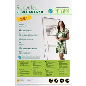 Flipoverpapier Nobo gerecycled 58x81cm dubbelzijdig rol 50 vel