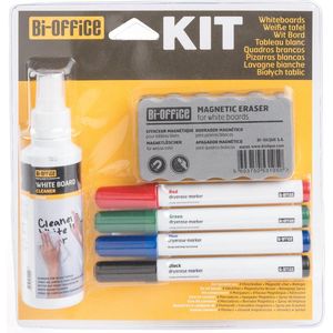 Bi-Office starterskit voor niet-magnetische whiteboards 10 stuks