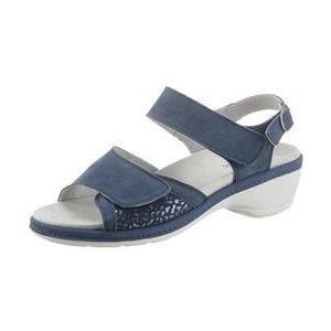 Jeansblauw - Sandalen - Nubuckleer - Synthetisch Binnenzool - PU Loopzool