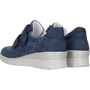 Sens Klittenband Schoen Met Stretch - Vrouwen - Blauw