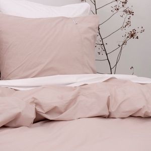 Town&Country - Austin - Dekbedovertrek - Washed Pink - 100% Percal Katoen