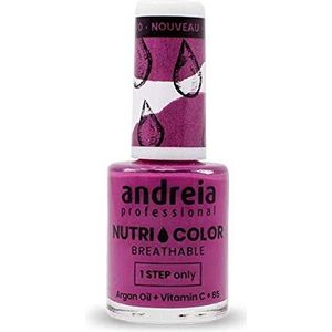Andreia Professional NutriColor - Ademend Vegan Nagellak - NC19 Pink 10.5ml