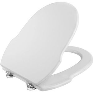 Cornat WC-bril GRECIA wit / toiletbril / toiletdeksel / wc-deksel / wc-deksel / houten kern (MDF) / KSGRE00