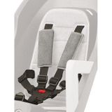 POLISPORT Uniseks - babygordel met zwarte bekleding voor kinderzitje, grijs, 1 maat