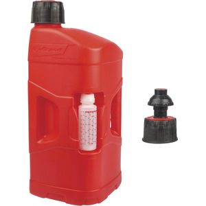 Metalen jerrycan legergroen voor brandstof 20 liter met een grote vul