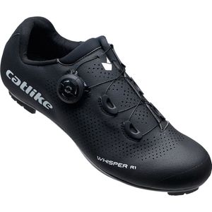 CATLIKE 7200300009 - WHISPER R1 fietsschoenen voor heren en dames Maat 46 met composietzool, zeer stijf en lichtgewicht versterkt in kleur Zwart