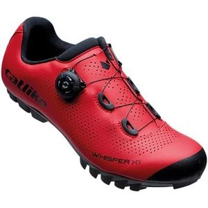 CATLIKE 7200400023 - WHISPER X1 MTB fietsschoenen voor heren en dames Maat 40 met composietzool, zeer stijf en lichtgewicht versterkt met elastomeer inzetstukken in kleur Rood