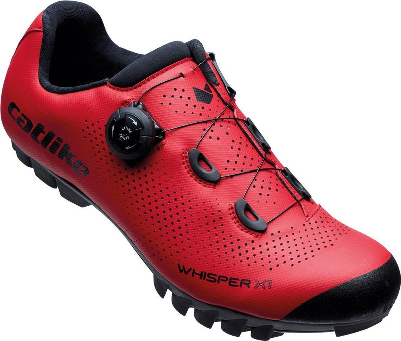 Catlike Schoenen Whisper X1 MTB Nylon maat 46 rood