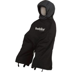 Bobike - Mini Poncho - Zwart - Wind- en Waterdicht - Thermische Fleece Voering