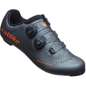 CATLIKE 7200100033 - MIXINO RC1 fietsschoenen voor heren en dames Maat 40 met carbonzool, zeer stijf en lichtgewicht en dubbele wijzerplaatsluiting in kleur Grijs