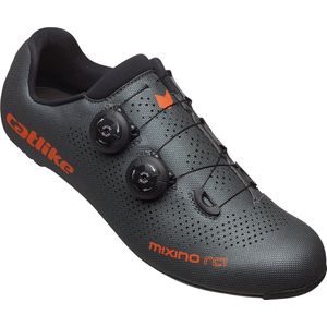 CATLIKE 7200100037 - MIXINO RC1 fietsschoenen voor heren en dames Maat 44 met carbonzool, zeer stijf en lichtgewicht en dubbele wijzerplaatsluiting in kleur Grijs