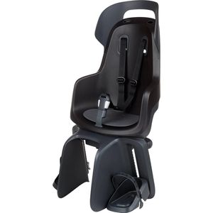 Bobike Maxi Go RS Fietsstoeltje – Met slaapstand – Bagagedrager - Urban Black