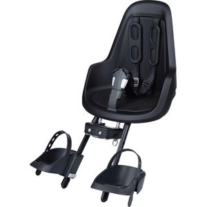 Bobike - One Mini - Fietsstoeltje - Zwart - Veiligheid - Voorzitje