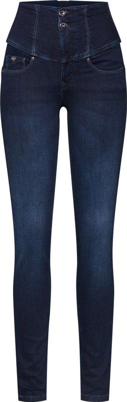 Jeans - Blauw - 81% Katoen - Hoge Taille - Skinny Leg - Afslankend Effect