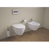 QeramiQ Salina Toiletpot - 56x38x35cm - spoelrandloos - zonder toiletzitting - wit 136032004cx