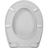 Toiletzitting Sanindusa Cetus Basic Softclose Clip Off met Bevestigingsmateriaal Wit