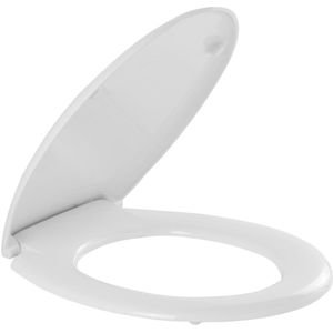 Toiletzitting Sanindusa Cetus Basic Softclose Clip Off met Bevestigingsmateriaal Wit