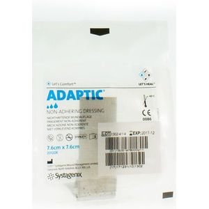 Adaptic Dressing 7,6x7,6cm 1 stuks