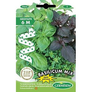 Germisem EC9064 Basilicum Mix Basilicum Trio Zaden op 6 m Tape