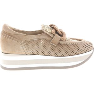 Softwaves - Cintia - Dames Loafer - Bruin - Nubuck Leer