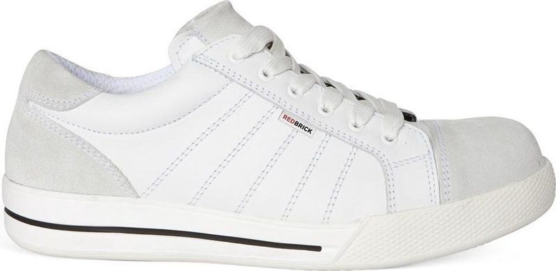 Redbrick - Laag Model - Werkschoen - Wit - Leer - Veiligheidsnormering ISO 20345:2004 S3