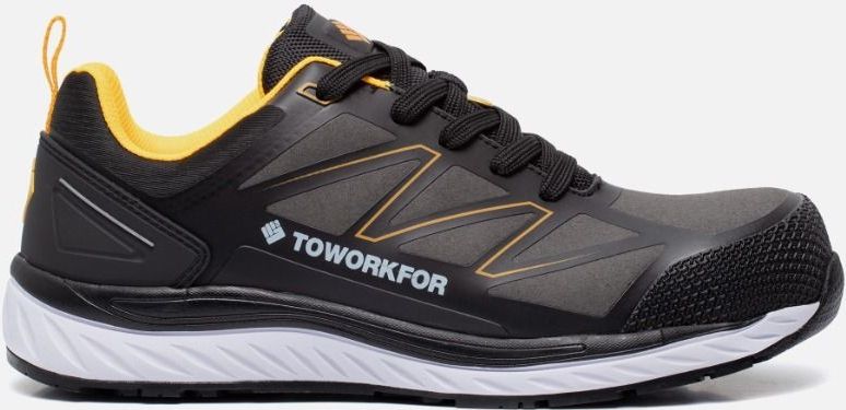 TOWORKFOR Werkschoen Warmup S3 SRC ESD 8A24-67 Zwart/Rood/Wit - Maat 46
