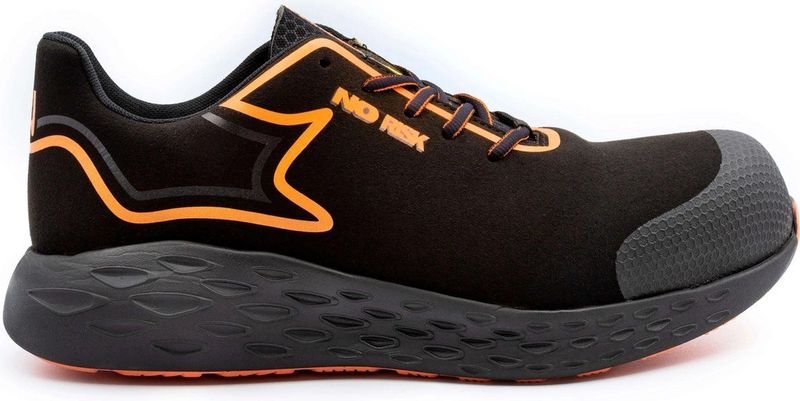 No Risk - Mirage S1P - Werkschoenen - Zwart - Microvezel - Lichtgewicht