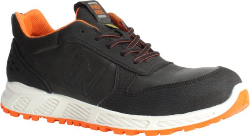 No Risk - Cool 22 Laag - Veiligheidsschoen - Metaalvrij - Zwart - Leer