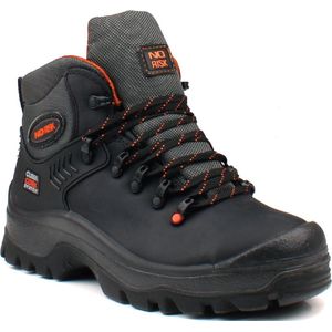 No Risk - Hudson 1068.30 - Werkschoenen - Zwart - Nubuck Leer