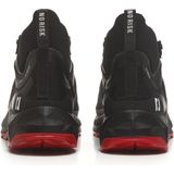No Risk - X-treme Mid - Werkschoenen - Zwart Rood - Microfiber