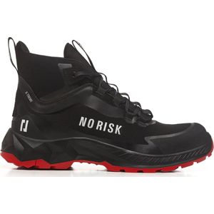 No Risk - X-treme Mid - Werkschoenen - Zwart Rood - Microfiber