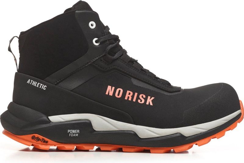 No Risk - Athletic Mid STX - Werkschoenen - Zwart/Oranje - Waterdicht - Composiet Beschermneus