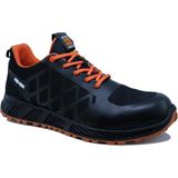 No Risk - Sooth - Lage Sneaker - Zwart - Volnerf Leer Nubuck